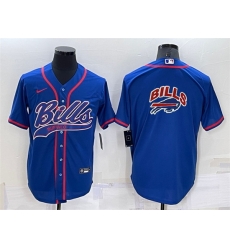 Men Buffalo Bills Royal Team Big Logo With Patch Cool Base Stitched Baseb