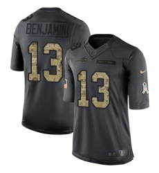 Mens Nike Buffalo Bills 13 Kelvin Benjamin Limited Black 2016 Salute to Service NFL Jersey