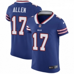 Mens Nike Buffalo Bills 17 Josh Allen Royal Blue Team Color Vapor Untouchable Elite Player NFL Jersey