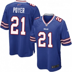 Mens Nike Buffalo Bills 21 Jordan Poyer Game Royal Blue Team Color NFL Jersey