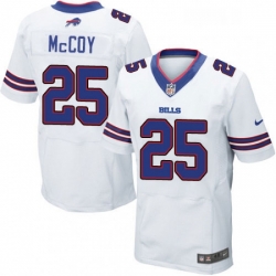 Mens Nike Buffalo Bills 25 LeSean McCoy Elite White NFL Jersey