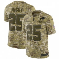 Mens Nike Buffalo Bills 25 LeSean McCoy Limited Camo 2018 Salute to Service NFL Jersey