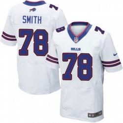 Mens Nike Buffalo Bills 78 Bruce Smith Elite White NFL Jersey