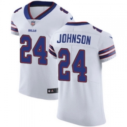 Nike Bills #24 Taron Johnson White Mens Stitched NFL Vapor Untouchable Elite Jersey