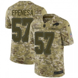 Nike Bills 57 A J  Epenesas Camo Men Stitched NFL Limited 2018 Salute To Service Jersey