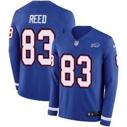 Nike Bills 83 Andre Reed Royal Blue Team Color Men s Stitched NFL Limited Therma Long Sleeve Jersey