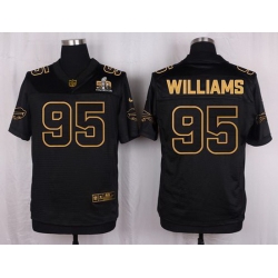 Nike Bills #95 Kyle Williams Black Mens Stitched NFL Elite Pro Line Gold Collection Jersey