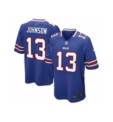 Nike Buffalo Bills 13 Steve Johnson blue Game NFL Jersey