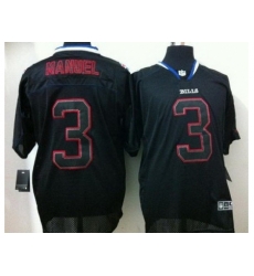 Nike Buffalo Bills 3 EJ Manuel Light Out Black Elite NFL Jersey