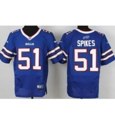 Nike Buffalo Bills 51 Brandon Spikes Blue Elite NFL Jersey