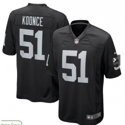 Nike Raiders 51 Koonce Black Team Color Men Stitched NFL Vapor Untouchable Limited Jersey