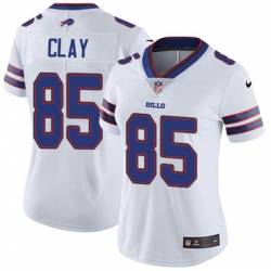 Nike Bills #85 Charles Clay White Womens Stitched NFL Vapor Untouchable Limited Jersey