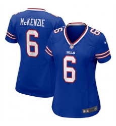 Women Buffalo Bills 6 Isaiah McKenzie Royal Stitched Game Jersey