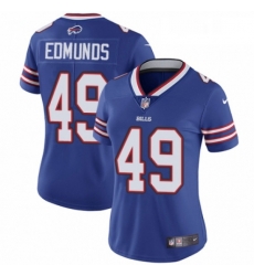 Womens Nike Buffalo Bills 49 Tremaine Edmunds Royal Blue Team Color Vapor Untouchable Elite Player NFL Jersey