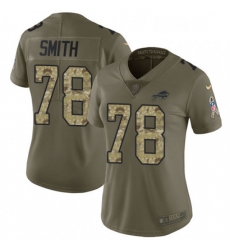 Womens Nike Buffalo Bills 78 Bruce Smith Limited OliveCamo 2017 Salute to Service NFL Jersey