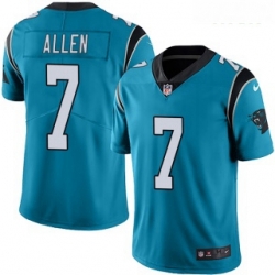 Kyle Allen Men Carolina Panthers Nike Alternate Vapor Untouchable Jersey Limited Blue