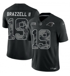 Men Carolina Panthers 19 Chris Brazzell II Black F U S E 2026 Salute to Service Limited Stitched Football Jersey Men Carolina Panthers 19 Chris Brazzell II Black F U S E 2026 Salute to Service Limited Stitched Football Jersey