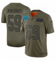 Men Carolina Panthers 59 Luke Kuechly Limited Camo 2019 Salute to Service Football Jersey