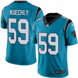 Mens Nike Carolina Panthers 59 Luke Kuechly Blue Alternate Vapor Untouchable Limited Player NFL Jersey