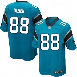 Mens Nike Carolina Panthers 88 Greg Olsen Game Blue Alternate NFL Jersey