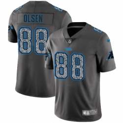 Mens Nike Carolina Panthers 88 Greg Olsen Gray Static Vapor Untouchable Limited NFL Jersey