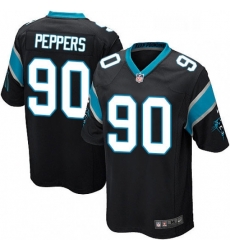 Mens Nike Carolina Panthers 90 Julius Peppers Game Black Team Color NFL Jersey