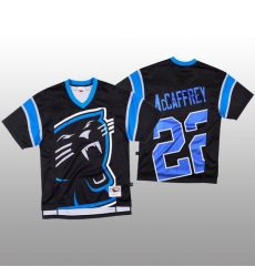 NFL Carolina Panthers 22 Christian McCaffrey Black Men Mitchell  26 Nell Big Face Fashion Limited NFL Jersey