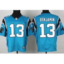 Nike Carolina Panthers 13 Kelvin Benjamin Blue Elite NFL Jersey