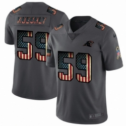 Nike Panthers 59 Luke Kuechly 2019 Salute To Service USA Flag Fashion Limited Jersey