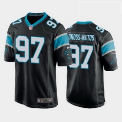 men yetur gross matos carolina panthers black game jersey