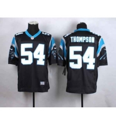 nike nfl jerseys carolina panthers 54 thompson black[Elite]