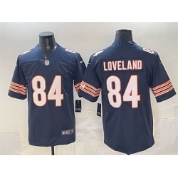 Men Chicago Bears 84 Colston Loveland Navy Vapor Untouchable Stitched Football Jersey