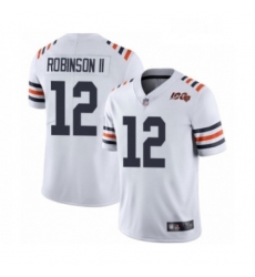 Mens Chicago Bears 12 Allen Robinson White 100th Season Limited Football Jersey