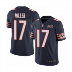 Mens Chicago Bears 17 Anthony Miller Navy Blue Team Color 100th Season Limited Football Jersey Mens Chicago Bears 17 Anthony Miller Navy Blue Team Color 100th Season Limited Football Jersey