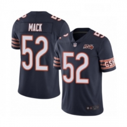 Mens Chicago Bears 52 Khalil Mack Navy Blue Team Color 100th Season Limited Football Jersey Mens Chicago Bears 52 Khalil Mack Navy Blue Team Color 100th Season Limited Football Jersey