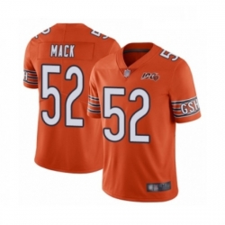 Mens Chicago Bears 52 Khalil Mack Orange Alternate 100th Season Limited Football Jersey Mens Chicago Bears 52 Khalil Mack Orange Alternate 100th Season Limited Football Jersey