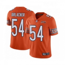 Mens Chicago Bears 54 Brian Urlacher Orange Alternate 100th Season Limited Football Jersey Mens Chicago Bears 54 Brian Urlacher Orange Alternate 100th Season Limited Football Jersey