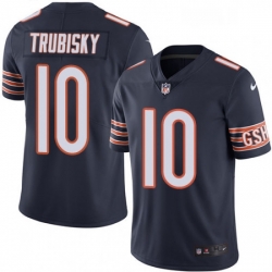Mens Nike Chicago Bears 10 Mitchell Trubisky Navy Blue Team Color Vapor Untouchable Limited Player NFL Jersey Mens Nike Chicago Bears 10 Mitchell Trubisky Navy Blue Team Color Vapor Untouchable Limited Player NFL Jersey