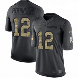 Mens Nike Chicago Bears 12 Allen Robinson Limited Black 2016 Salute to Service NFL Jersey Mens Nike Chicago Bears 12 Allen Robinson Limited Black 2016 Salute to Service NFL Jersey