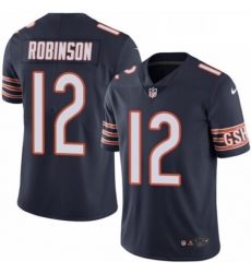 Mens Nike Chicago Bears 12 Allen Robinson Navy Blue Team Color Vapor Untouchable Limited Player NFL Jersey