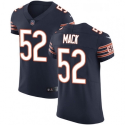 Mens Nike Chicago Bears 52 Khalil Mack Navy Blue Team Color Vapor Untouchable Elite Player NFL Jersey