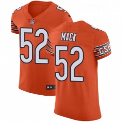 Mens Nike Chicago Bears 52 Khalil Mack Orange Alternate Vapor Untouchable Elite Player NFL Jersey