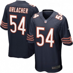 Mens Nike Chicago Bears 54 Brian Urlacher Game Navy Blue Team Color NFL Jersey