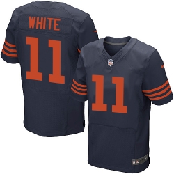 Nike Bears #11 Kevin White Navy Blue Mens Stitched NFL 1940s Throwback Elite Jersey