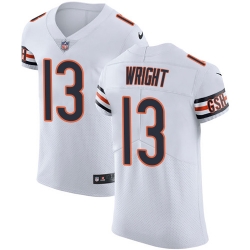 Nike Bears #13 Kendall Wright White Mens Stitched NFL Vapor Untouchable Elite Jersey