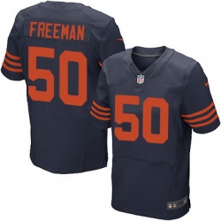 Nike Bears #50 Jerrell Freeman Navy Blue Alternate Mens Stitched NFL Elite Jersey