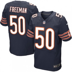 Nike Bears #50 Jerrell Freeman Navy Blue Team Color Mens Stitched NFL Elite Jersey