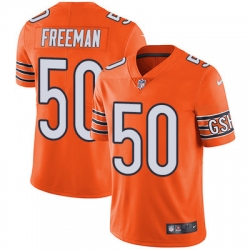 Nike Bears #50 Jerrell Freeman Orange Mens Stitched NFL Limited Rush Jersey