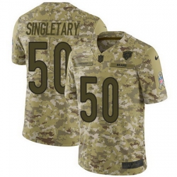 Nike Bears #50 Mike Singletary Camo Mens Stitched NFL Limited 2018 Salute To Service Jersey