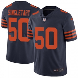 Nike Bears #50 Mike Singletary Navy Blue Alternate Mens Stitched NFL Vapor Untouchable Limited Jersey